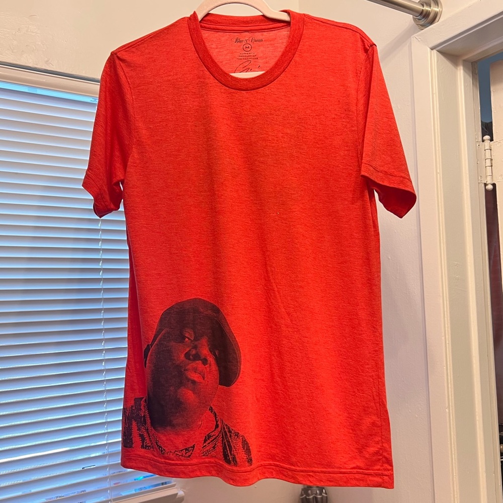 Blue & Cream Biggie Smalls Tee